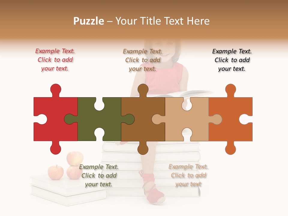 Letters Genius Caucasian PowerPoint Template