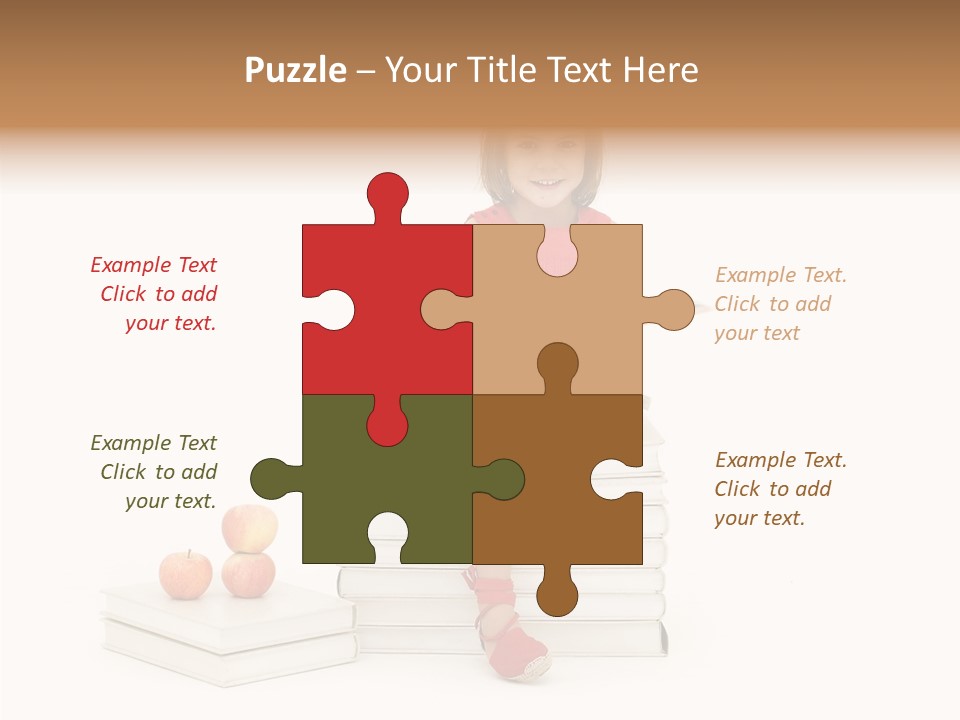 Letters Genius Caucasian PowerPoint Template