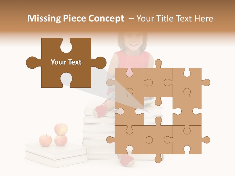 Letters Genius Caucasian PowerPoint Template