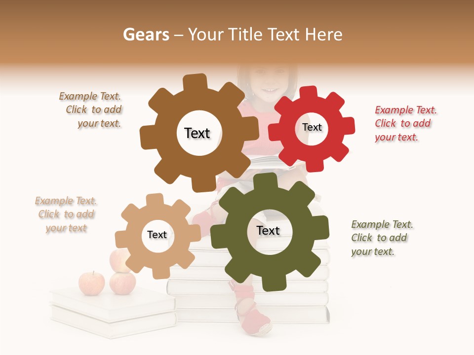 Letters Genius Caucasian PowerPoint Template