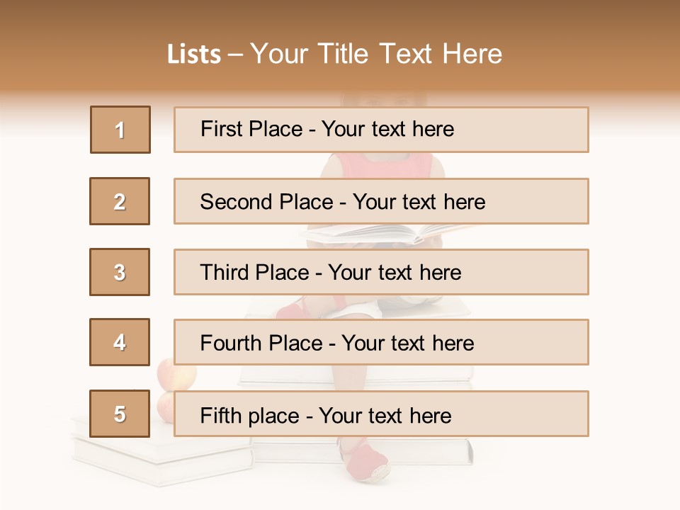 Letters Genius Caucasian PowerPoint Template