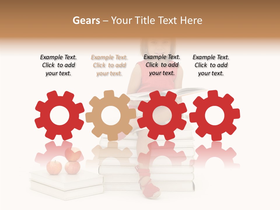 Letters Genius Caucasian PowerPoint Template