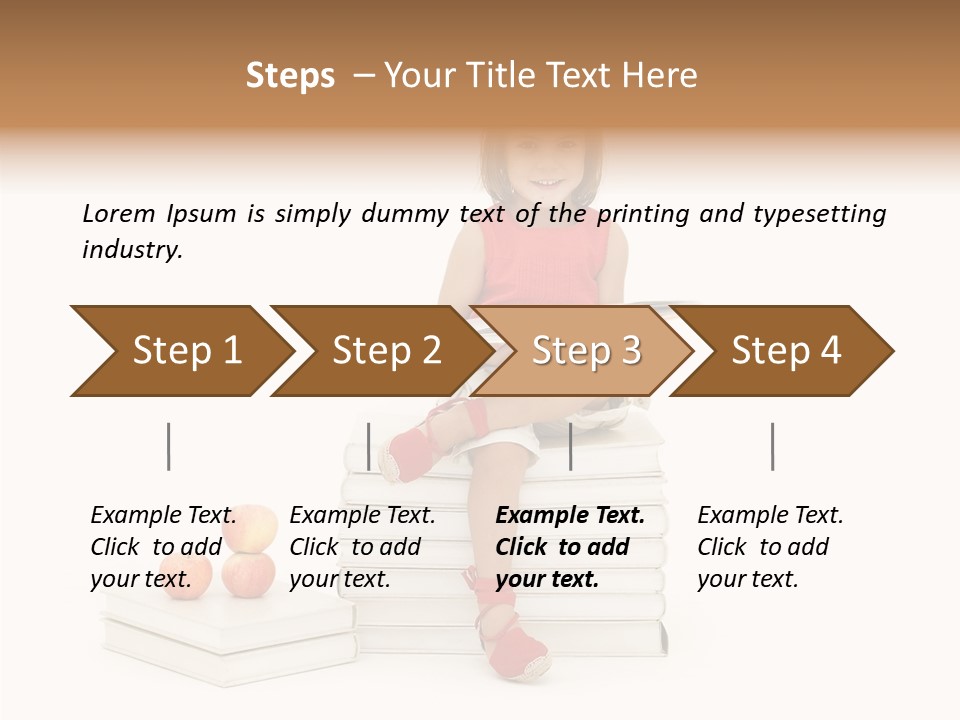Letters Genius Caucasian PowerPoint Template