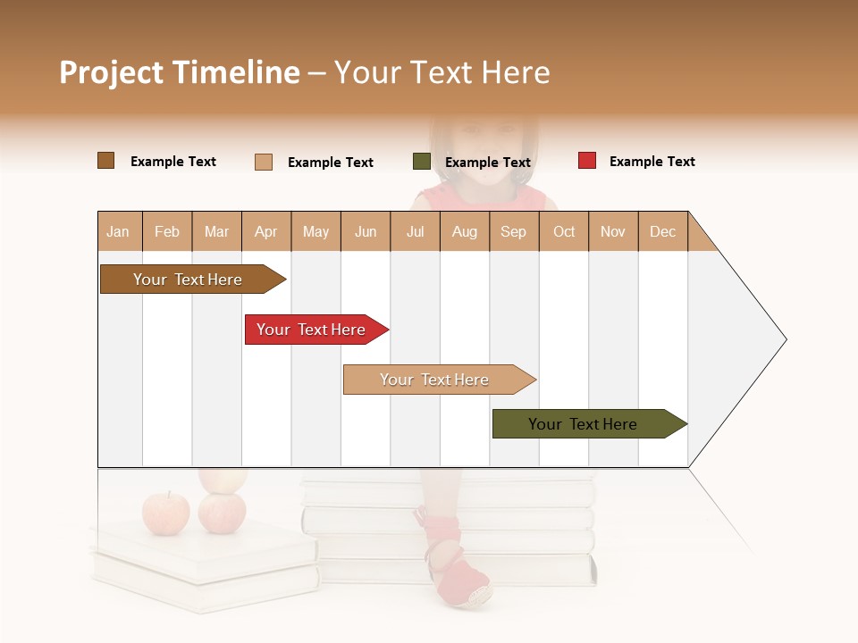 Letters Genius Caucasian PowerPoint Template