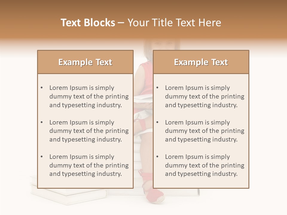 Letters Genius Caucasian PowerPoint Template