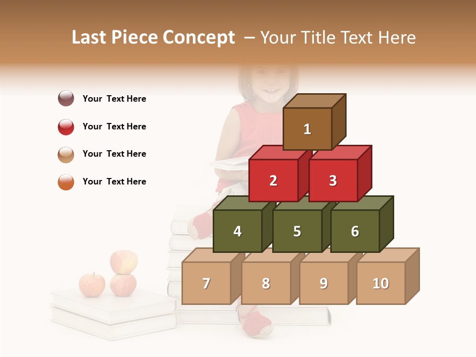 Letters Genius Caucasian PowerPoint Template