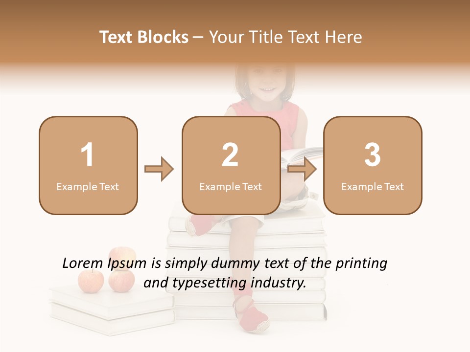 Letters Genius Caucasian PowerPoint Template