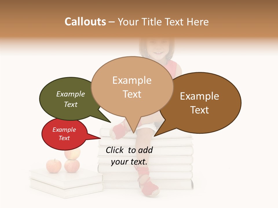 Letters Genius Caucasian PowerPoint Template