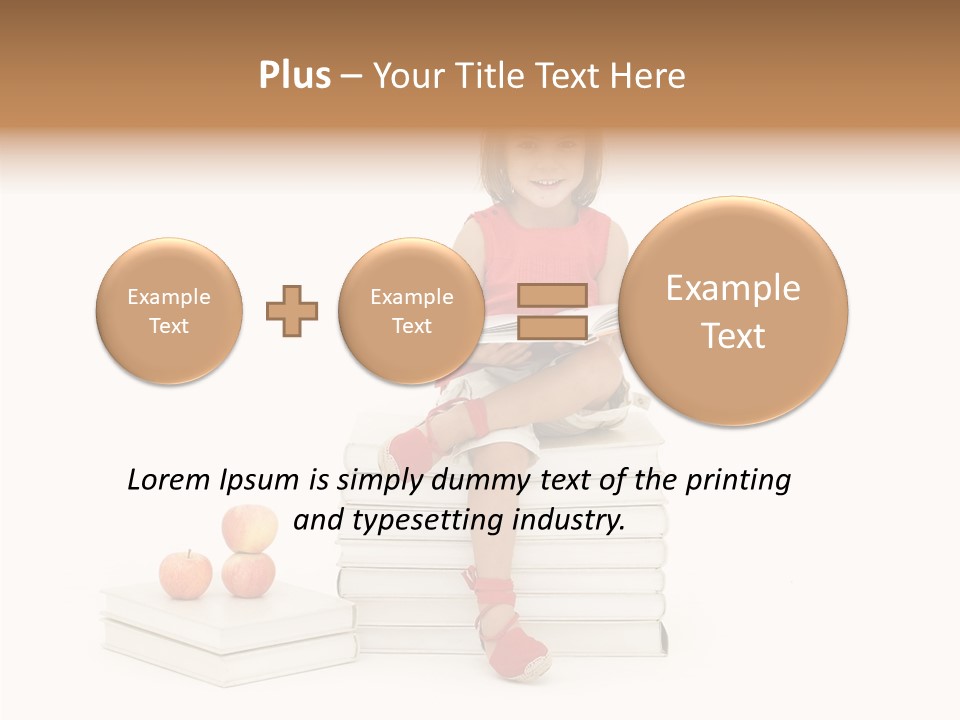 Letters Genius Caucasian PowerPoint Template