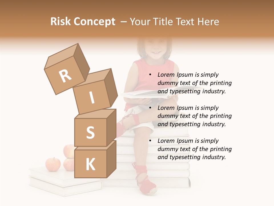 Letters Genius Caucasian PowerPoint Template