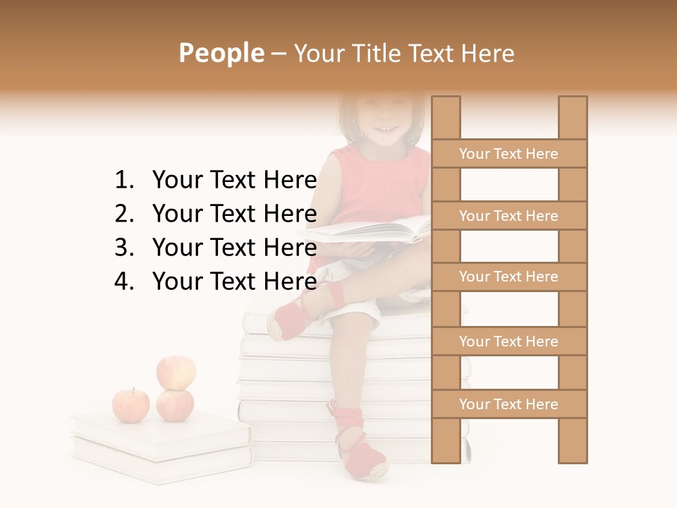 Letters Genius Caucasian PowerPoint Template