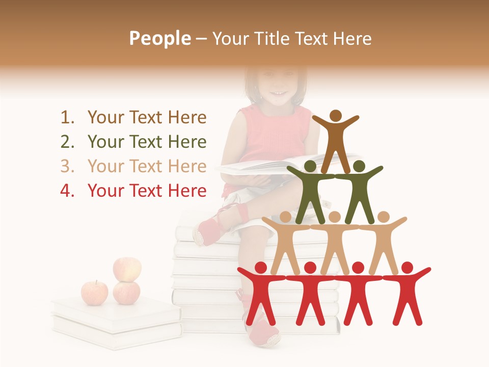 Letters Genius Caucasian PowerPoint Template