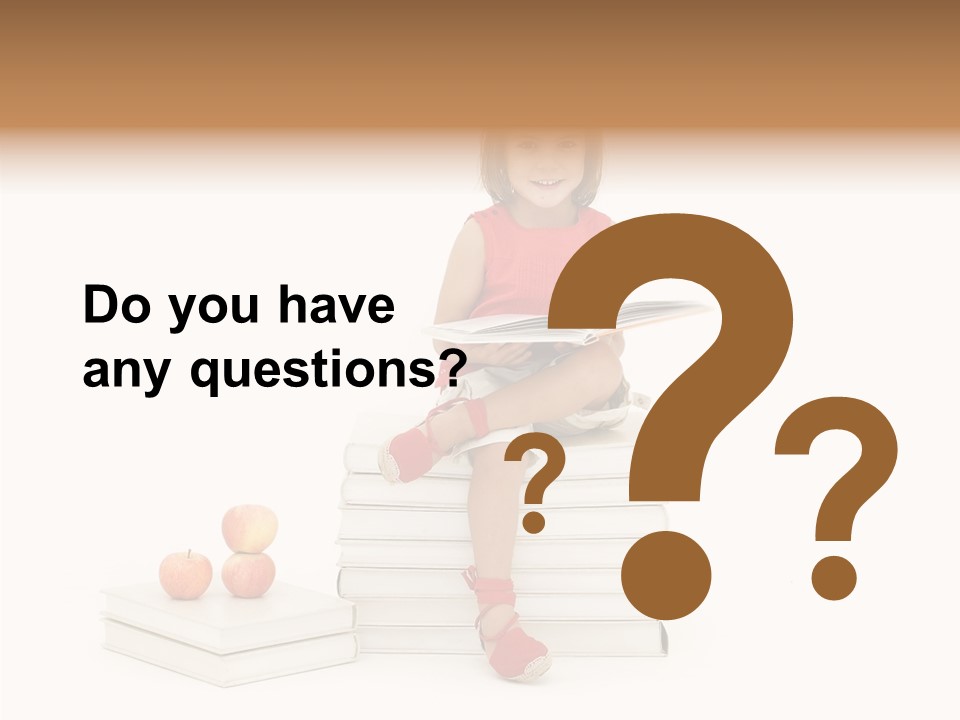 Letters Genius Caucasian PowerPoint Template