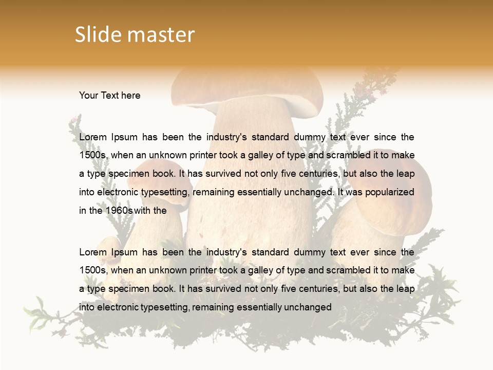 Food Stem Peat PowerPoint Template