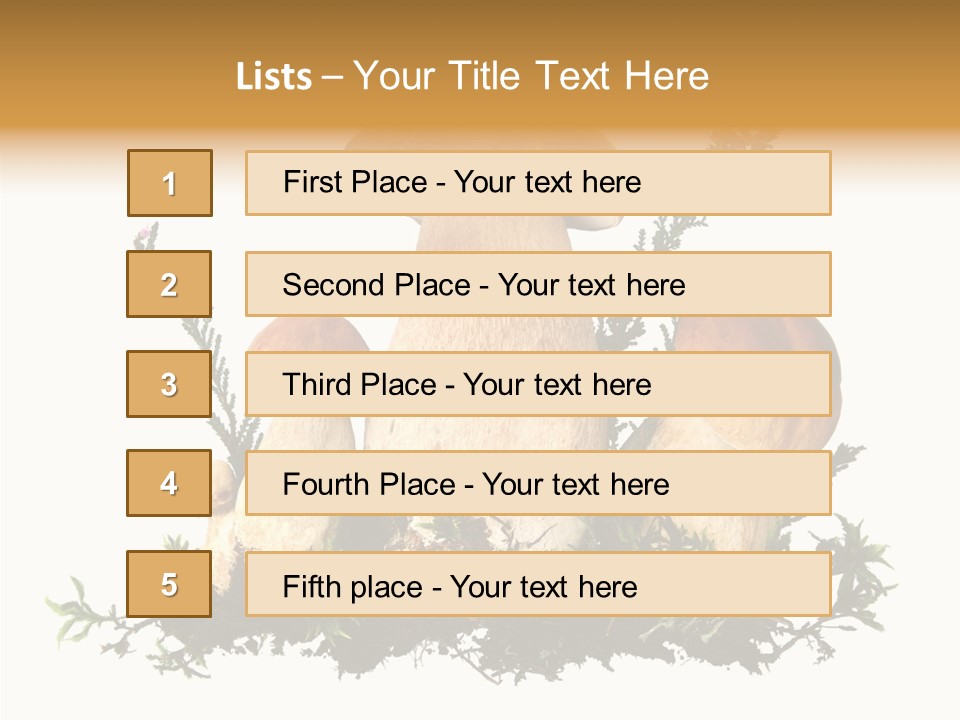 Food Stem Peat PowerPoint Template
