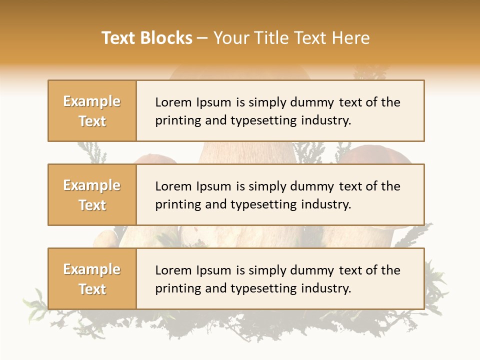 Food Stem Peat PowerPoint Template