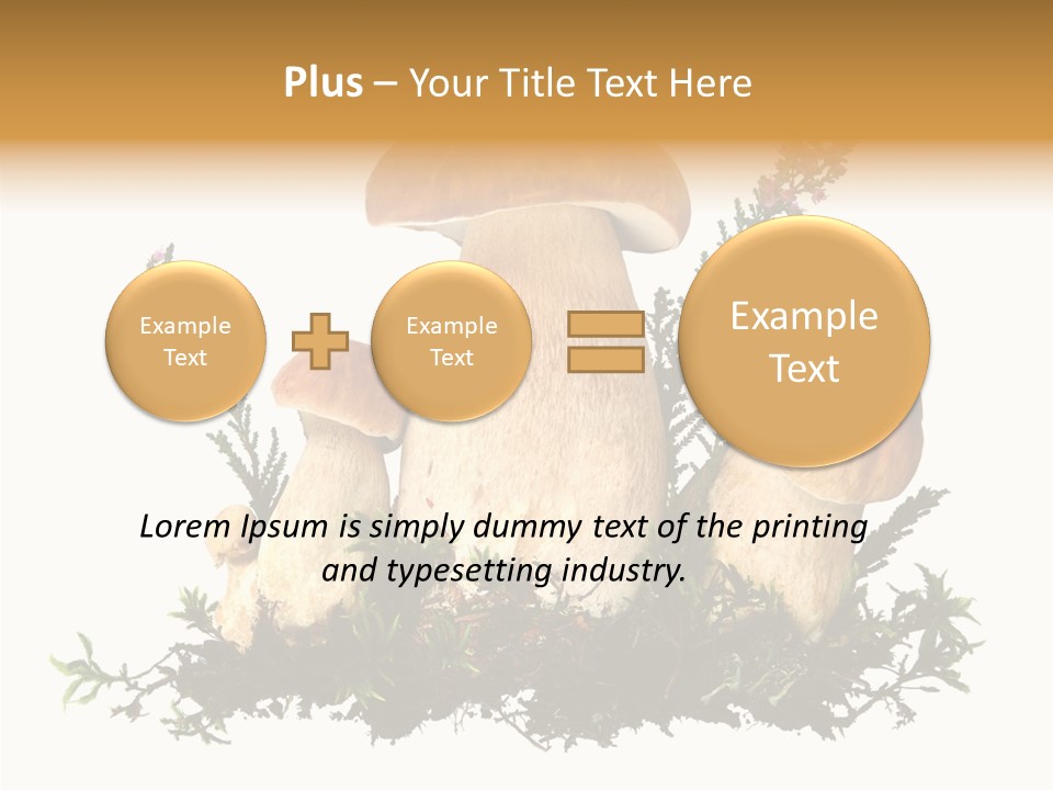 Food Stem Peat PowerPoint Template