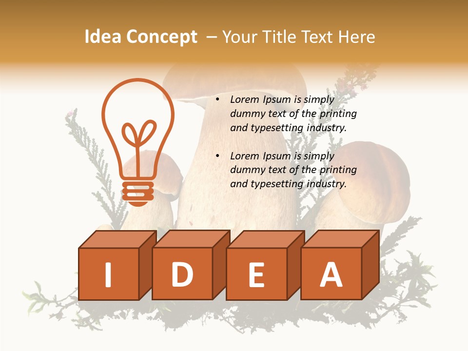 Food Stem Peat PowerPoint Template