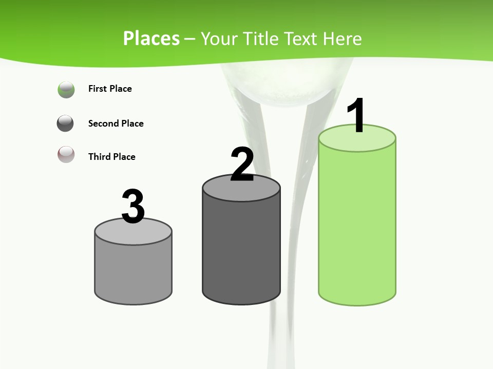 Leisure Green Vodka PowerPoint Template