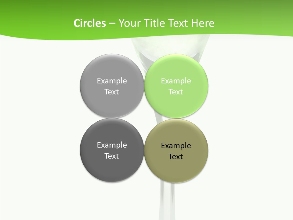 Leisure Green Vodka PowerPoint Template