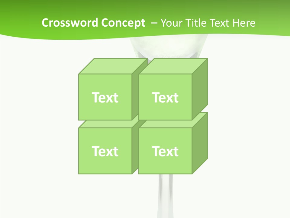 Leisure Green Vodka PowerPoint Template