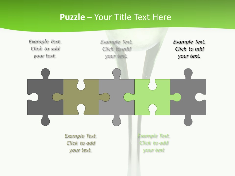 Leisure Green Vodka PowerPoint Template