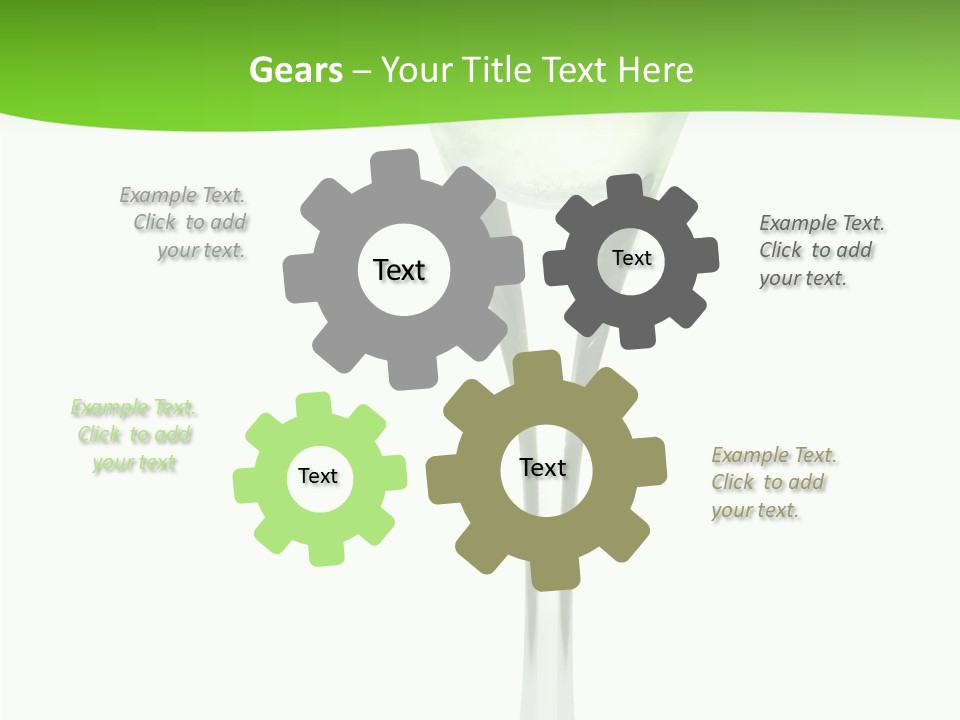 Leisure Green Vodka PowerPoint Template