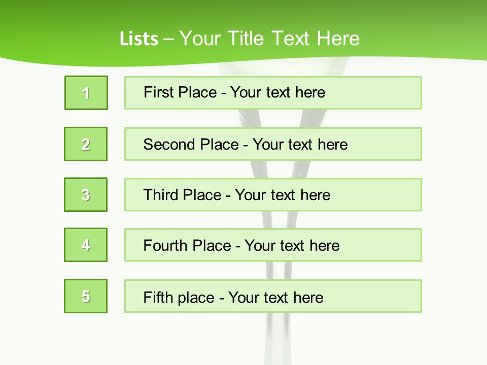 Leisure Green Vodka PowerPoint Template