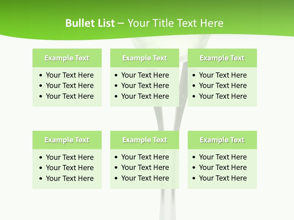 Leisure Green Vodka PowerPoint Template