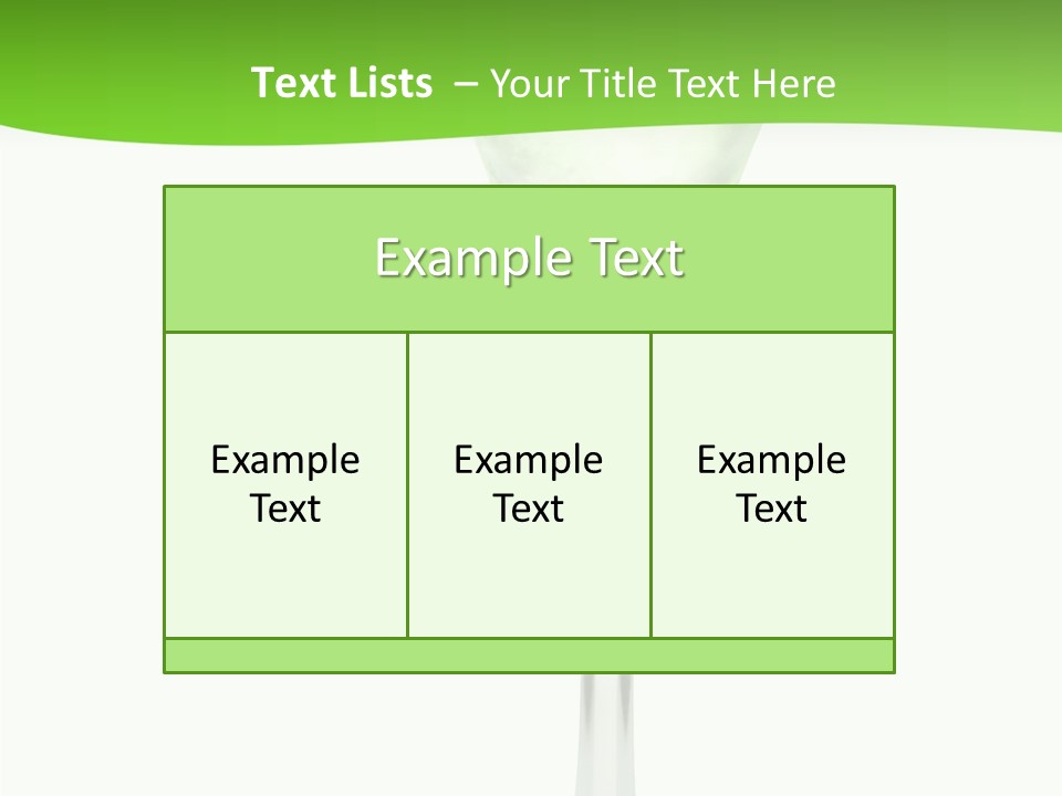 Leisure Green Vodka PowerPoint Template