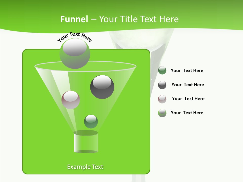 Leisure Green Vodka PowerPoint Template