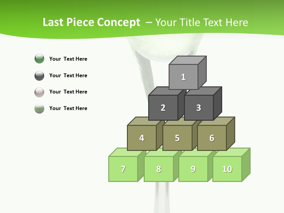 Leisure Green Vodka PowerPoint Template