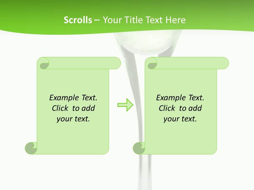 Leisure Green Vodka PowerPoint Template