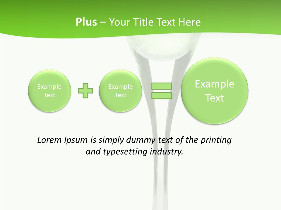 Leisure Green Vodka PowerPoint Template