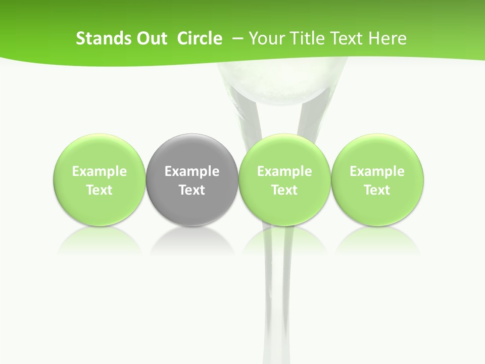 Leisure Green Vodka PowerPoint Template