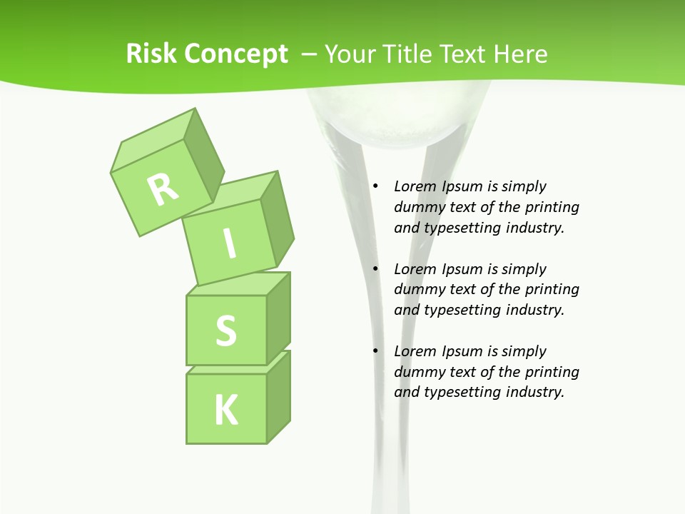 Leisure Green Vodka PowerPoint Template