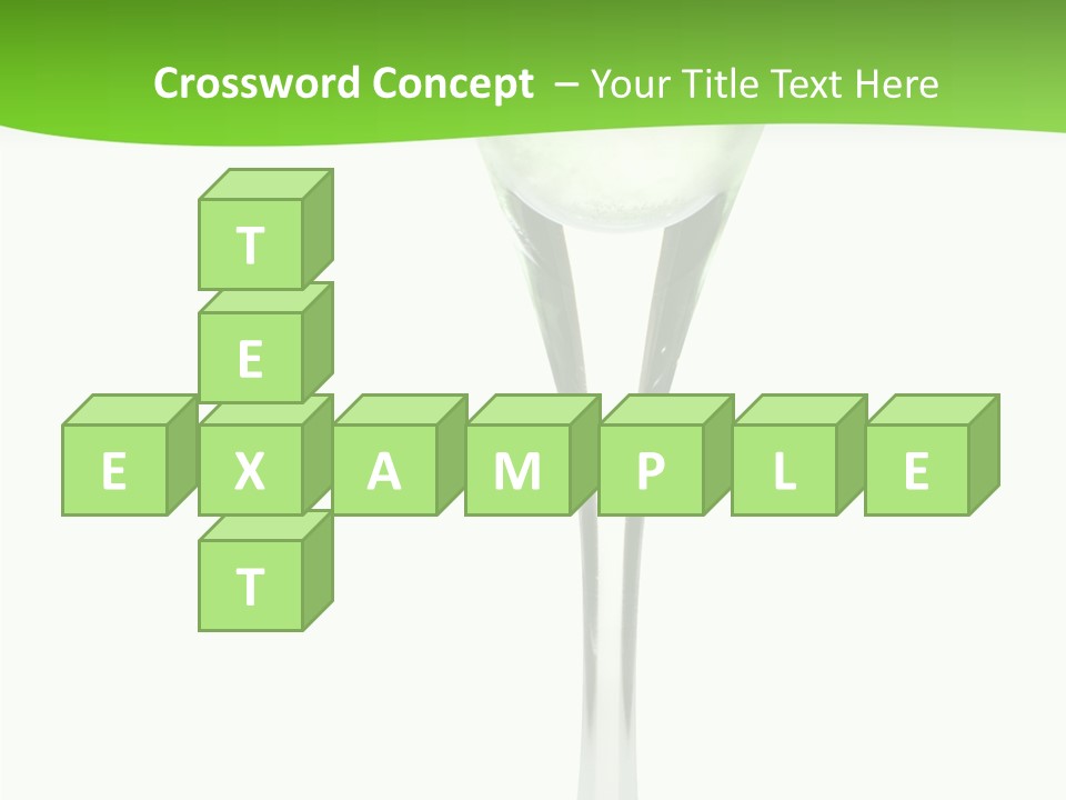 Leisure Green Vodka PowerPoint Template