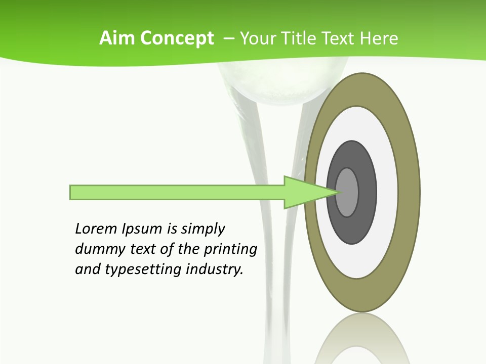 Leisure Green Vodka PowerPoint Template