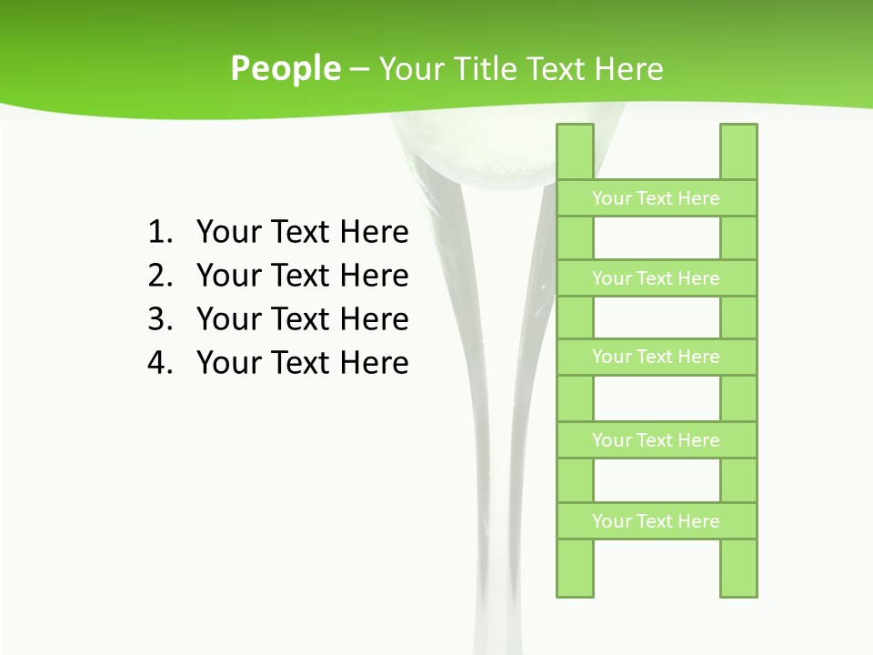 Leisure Green Vodka PowerPoint Template