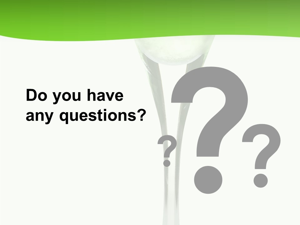 Leisure Green Vodka PowerPoint Template