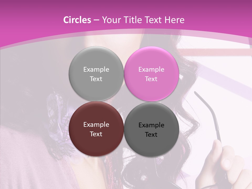 Caucasian Lips Cheerful PowerPoint Template