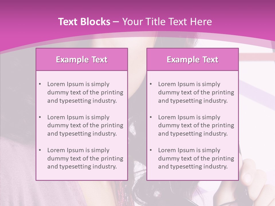 Caucasian Lips Cheerful PowerPoint Template