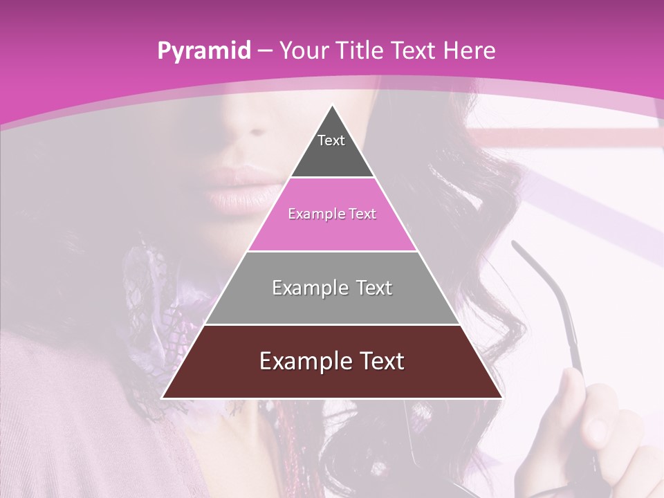 Caucasian Lips Cheerful PowerPoint Template