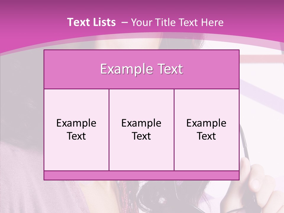 Caucasian Lips Cheerful PowerPoint Template