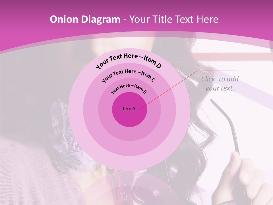 Caucasian Lips Cheerful PowerPoint Template