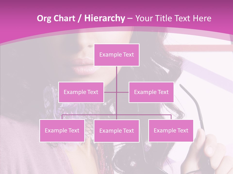Caucasian Lips Cheerful PowerPoint Template