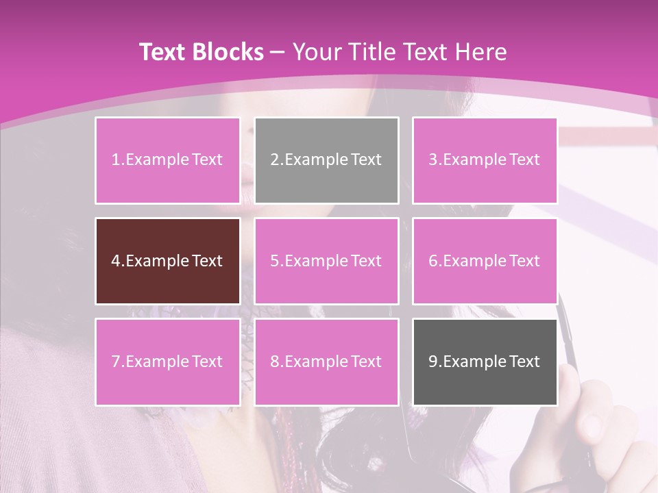 Caucasian Lips Cheerful PowerPoint Template