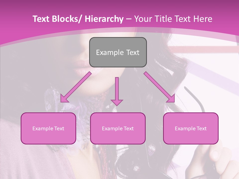 Caucasian Lips Cheerful PowerPoint Template