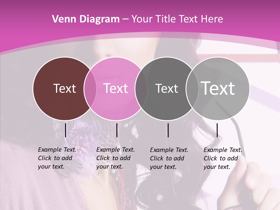 Caucasian Lips Cheerful PowerPoint Template