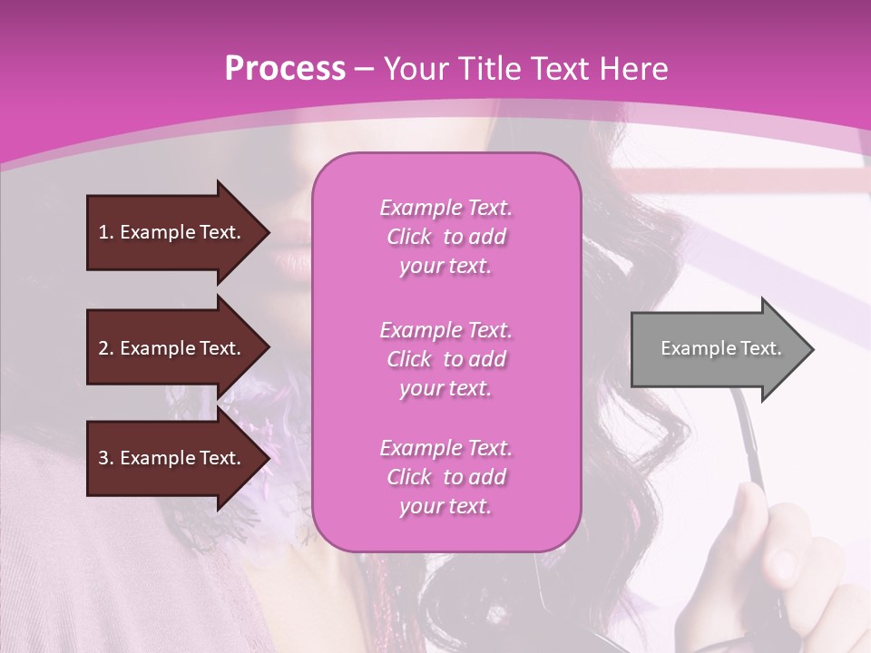 Caucasian Lips Cheerful PowerPoint Template